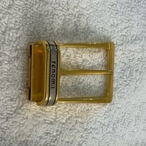 Renoma two tone, metal vintage belt buckle